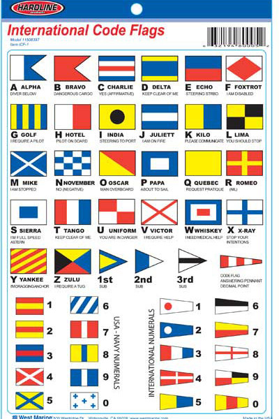 ICF International Code Flags Decal | HardlineProducts.com