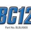 Boat Lettering Blue/Black 3" Registration Kit