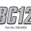 Boat Lettering Silver/Black 3" Registration Kit