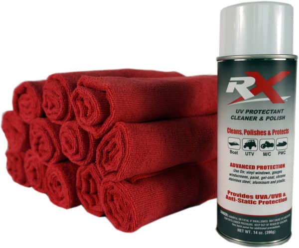 RX UV Protectant Cleaner & Polish w/12 Microfiber Towels