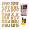 Boat Lettering Brown 3" registration installation kit
