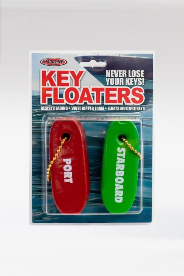 FLOATING BOATING KEY CHAIN VINYL DIPPED KEY FLOAT Port/Starboard