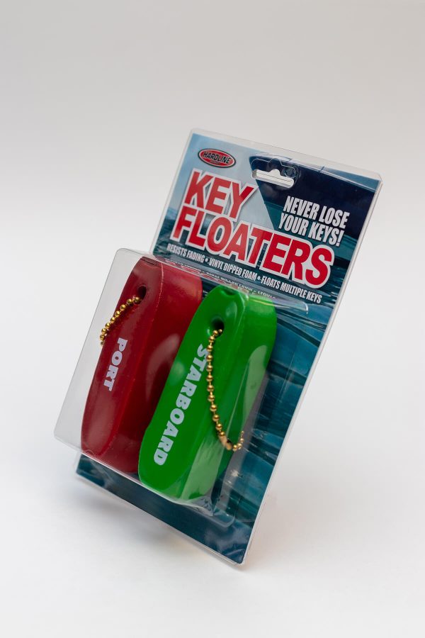 FLOATING BOATING KEY CHAIN VINYL DIPPED KEY FLOAT Port/Starboard