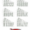 Boat Lettering Solid Silver 3" Registration Kit