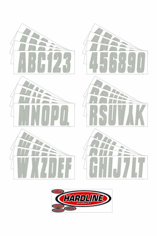 Boat Lettering Solid Silver 3″ Registration Kit