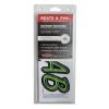 Boat Lettering Kiwi/Black 3" Registration Kit