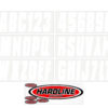 Boat Lettering White 3" registration installation kit