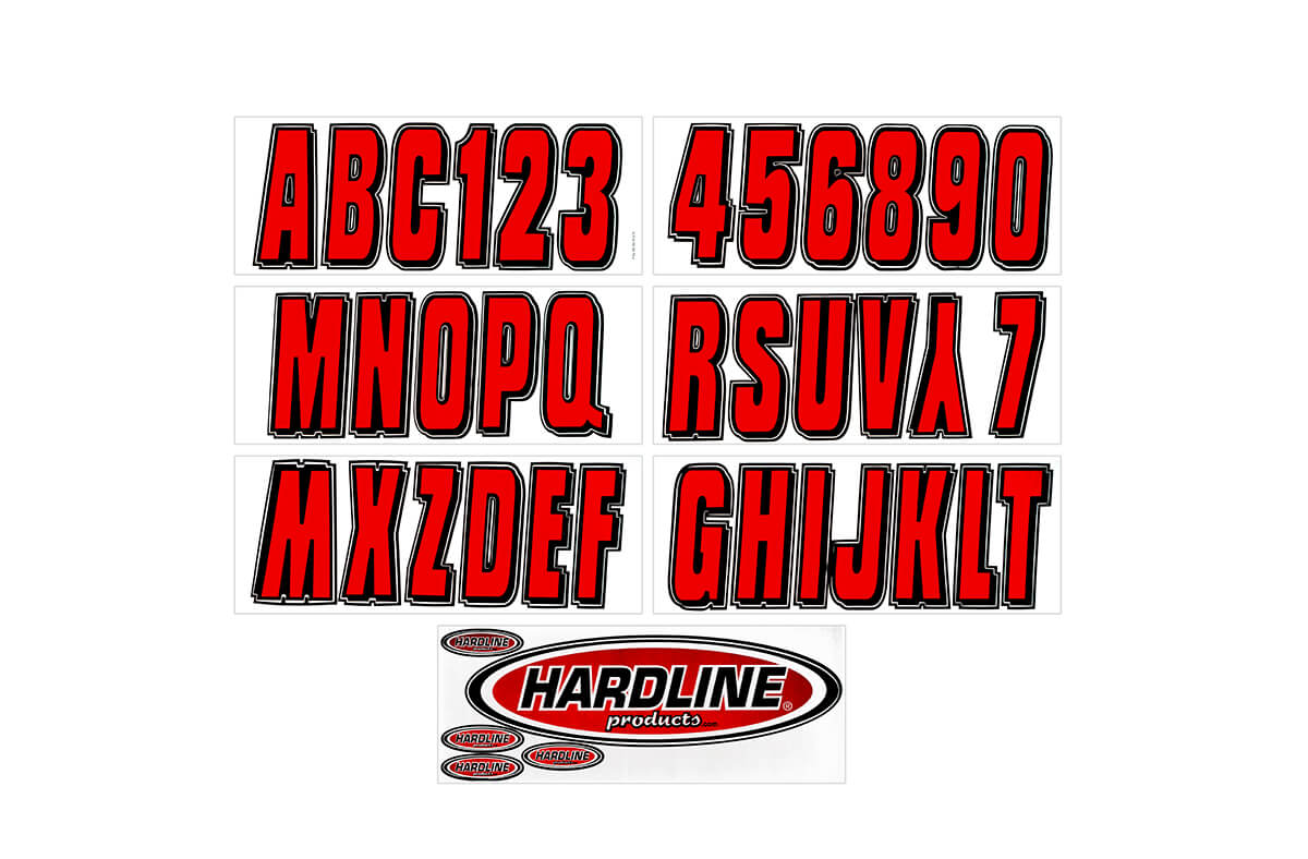 Factory Matched Number Kit Boats PWC 144 decals letters numbers Hardline NEW 