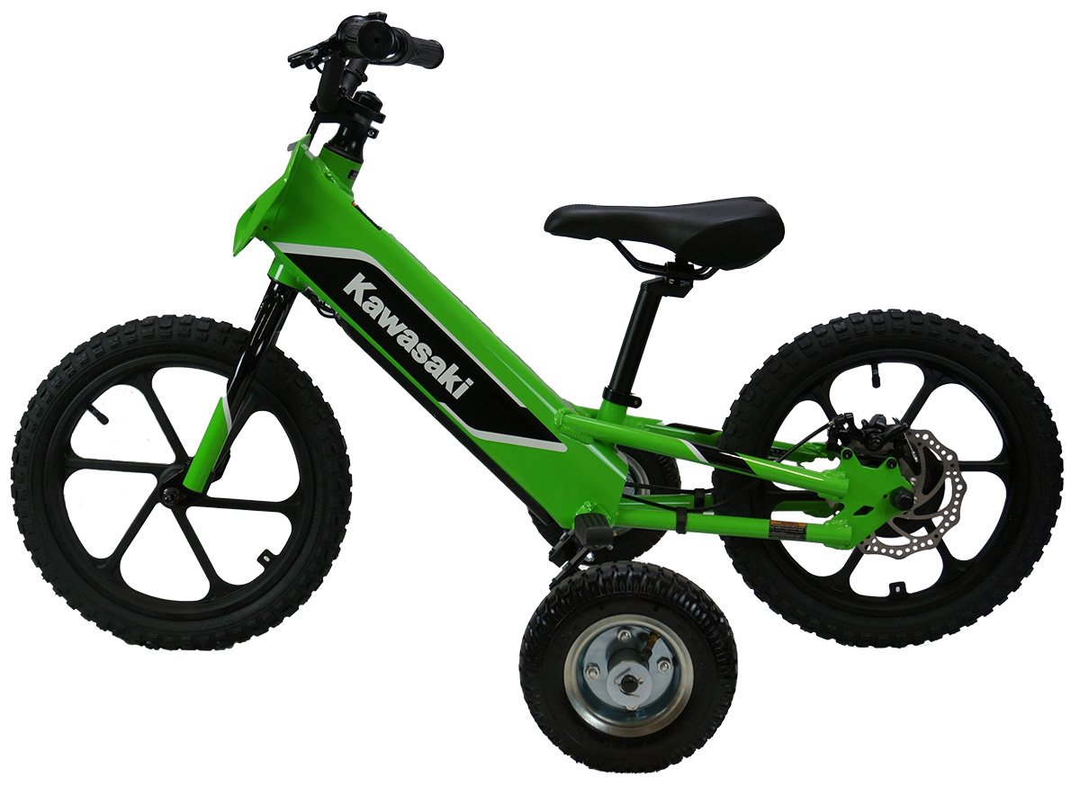 Universal Training Wheels for Kawasaki Electrode electric bike. HardlineProducts