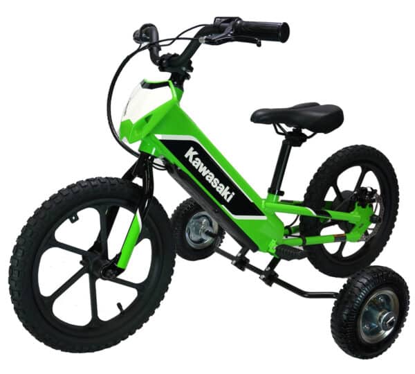Universal Training Wheels™ for Kawasaki® Electrode™ electric bike.