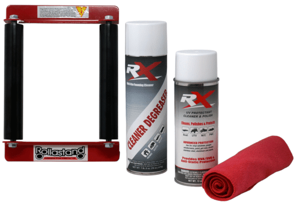Rollastand™ for Sportbikes, Cleaning & Detail Kit