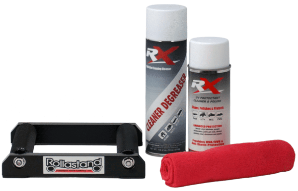 Rollastand™ for Cruisers, Cleaning & Detail Kit