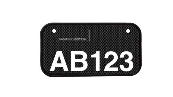 ATV License Plate Kit™ “PVC” with Custom Background Wrap for your ATV/UTV Registration