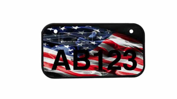 ATV License Plate Kit™ “PVC” with Custom Background Wrap for your ATV/UTV Registration