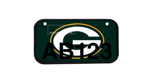 ATV License Plate Kit™ “PVC” with Custom Background Wrap for your ATV/UTV Registration