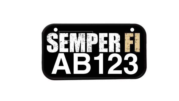 ATV License Plate Kit™ “PVC” with Custom Background Wrap for your ATV/UTV Registration