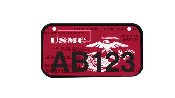 ATV License Plate Kit™ “PVC” with Custom Background Wrap for your ATV/UTV Registration