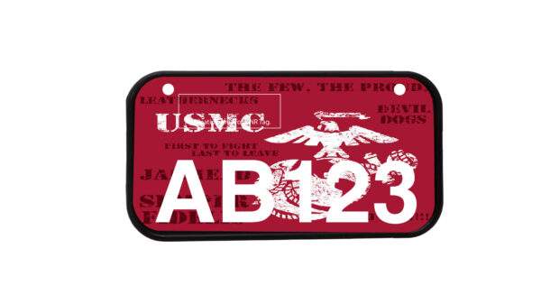 ATV License Plate Kit™ “PVC” with Custom Background Wrap for your ATV/UTV Registration