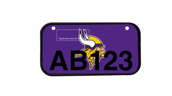 ATV License Plate Kit™ “PVC” with Custom Background Wrap for your ATV/UTV Registration