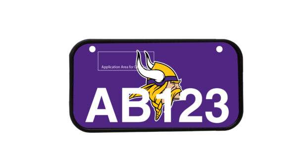 ATV License Plate Kit™ “PVC” with Custom Background Wrap for your ATV/UTV Registration