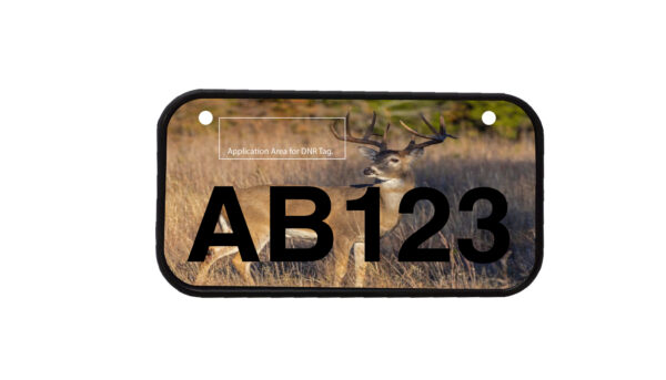 ATV License Plate Kit™ “PVC” with Custom Background Wrap for your ATV/UTV Registration