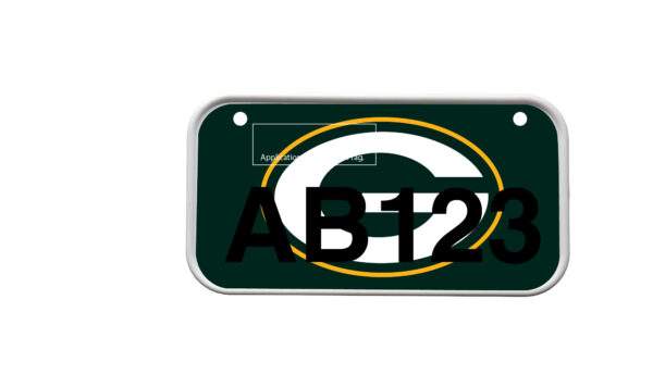 ATV License Plate Kit™ “PVC” with Custom Background Wrap for your ATV/UTV Registration