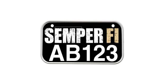 ATV License Plate Kit™ “PVC” with Custom Background Wrap for your ATV/UTV Registration