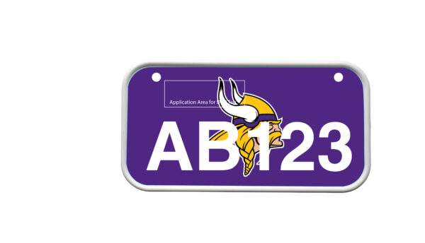 ATV License Plate Kit™ “PVC” with Custom Background Wrap for your ATV/UTV Registration