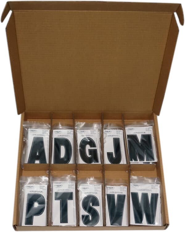 Black Decals Kit & Organizer A-Z 350 pcs.