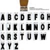 Black Decals Kit & Organizer A-Z 350 pcs.