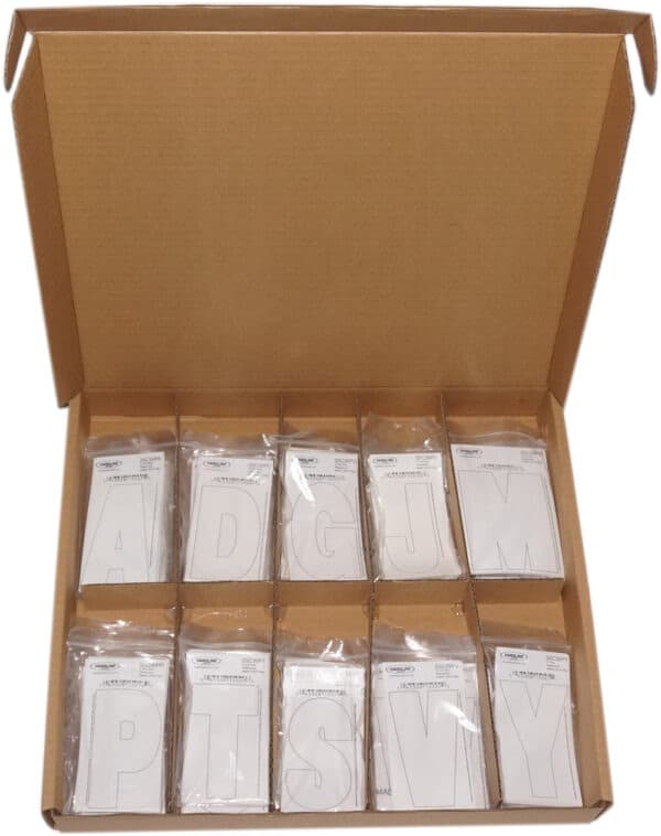 White Decals Kit & Organizer A-Z 350 pcs.