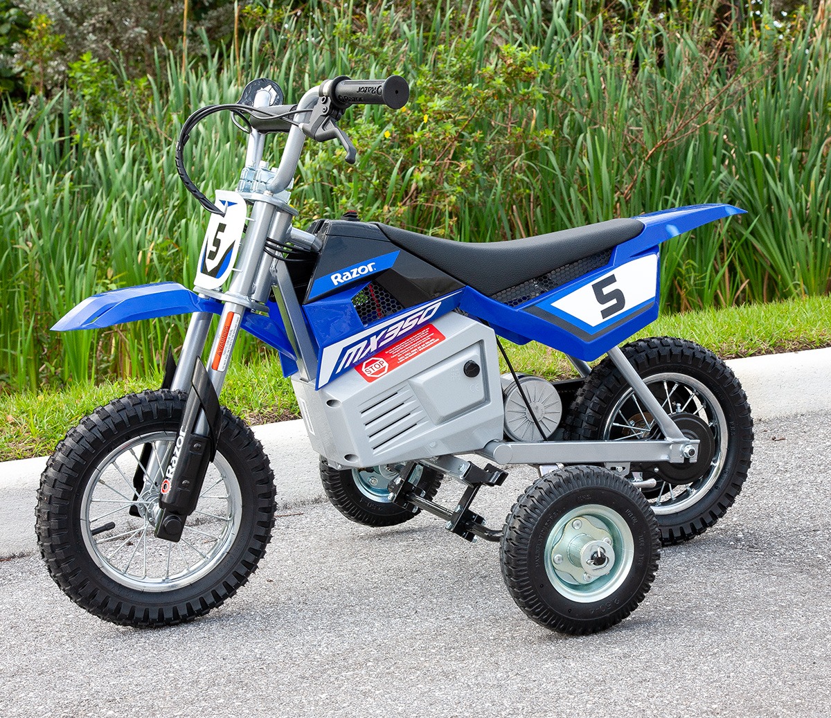 Dirt Bike Training Wheels For Kids – Compatible With Honda CRF50, Yamaha PW50, Razor MX350 & Most 50cc Bikes