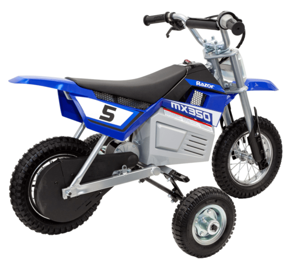 Training Wheels for Razor MX, SX, RSF, 125,350, 400,450, 500, 650, Indian eFTR jr., CRF-E2, Palby’s  Electric Motorcycles.
