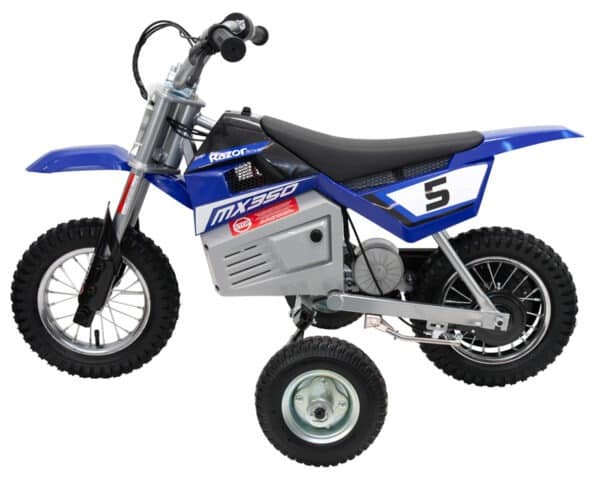 Training Wheels for Razor MX, SX, RSF, 125,350, 400,450, 500, 650, Indian eFTR jr., CRF-E2, Palby’s  Electric Motorcycles.