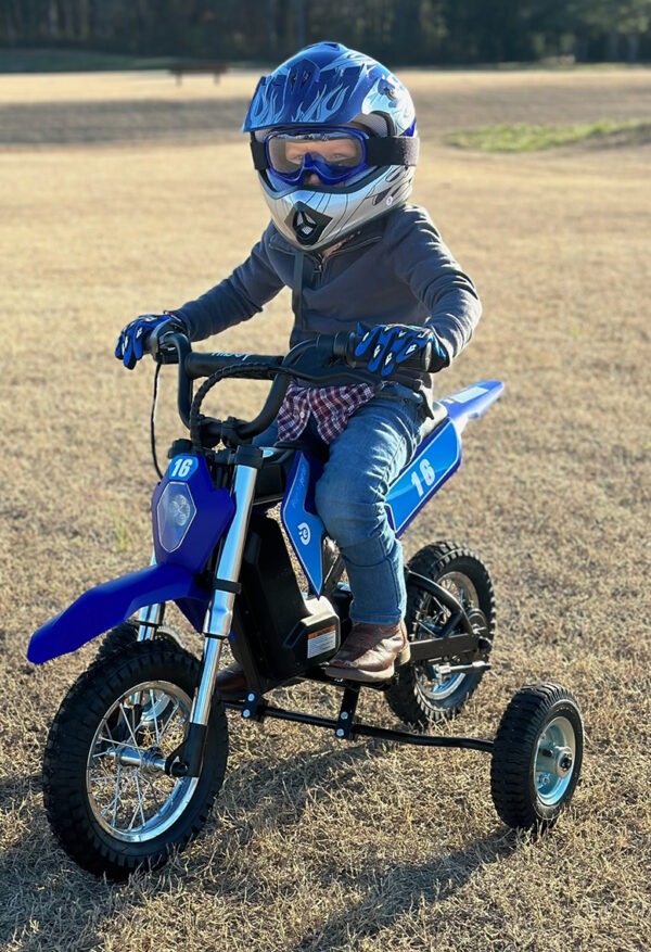 Training Wheels for Razor MX, SX, RSF, 125,350, 400,450, 500, 650, Indian eFTR jr., CRF-E2, Palby’s  Electric Motorcycles.