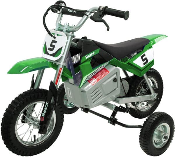 Training Wheels for Razor MX, SX, RSF, 125,350, 400,450, 500, 650, Indian eFTR jr., CRF-E2, Palby’s  Electric Motorcycles.