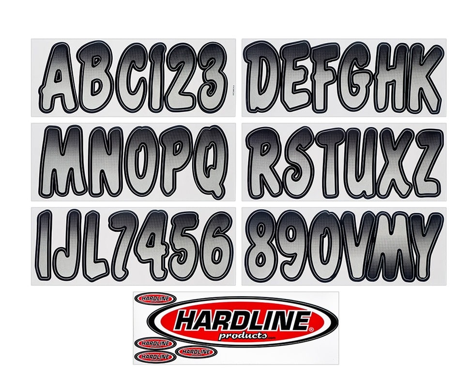 Silver & Black Boat Lettering, Registration Numbers | 200