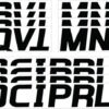 Boat Lettering Solid Black 3" Registration Kit