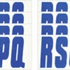 Boat Lettering Solid Blue 3" Registration Number Kit