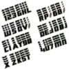Boat Lettering Black 3" registration installation kit