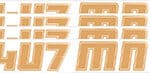 Boat Lettering Brown 3" registration installation kit