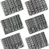 Boat Lettering Chrome/Black 3" Registration Kit