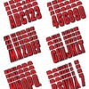 Boat Lettering Red/Black 3" Registration Kit