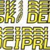 Boat Lettering Yellow/Black 3" Registration Kit