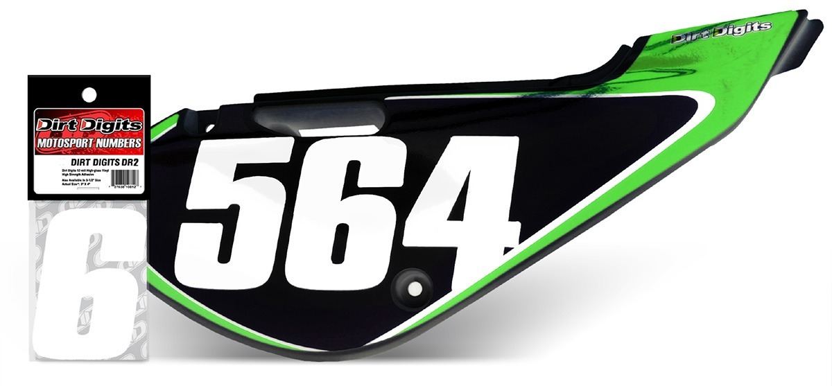 thumbnail image 2 of Set Of 3 Black Race Number Stickers – 8 2 of 6