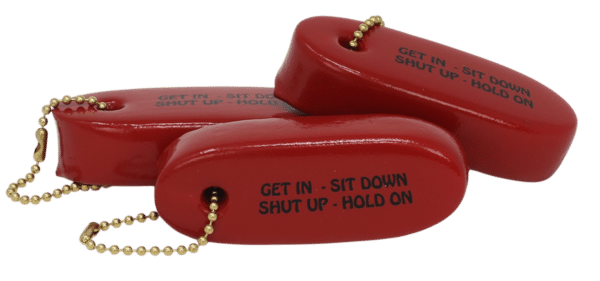 FLOATING BOATING KEY CHAIN VINYL DIPPED KEY FLOAT