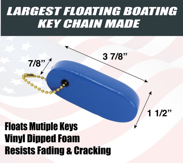 FLOATING BOATING KEY CHAIN VINYL DIPPED KEY FLOAT