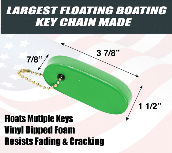 FLOATING BOATING KEY CHAIN VINYL DIPPED KEY FLOAT