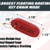 FLOATING BOATING KEY CHAIN VINYL DIPPED KEY FLOAT