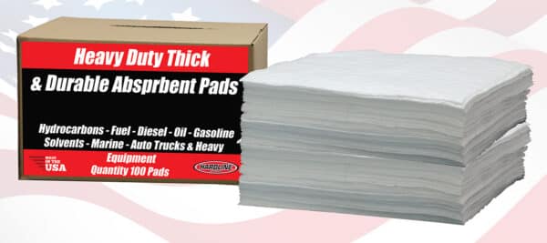 Oil, Fuel, Diesel, Gasoline, Hydrocarbons, Solvents, Grease, Petroleum-based Absorbent Pad